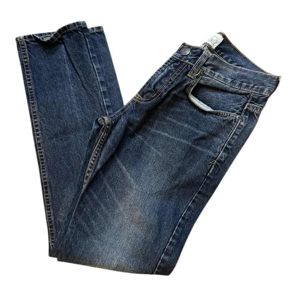 Aeropostale Men's Dark Blue Straight Jeans - Picture 6 of 7